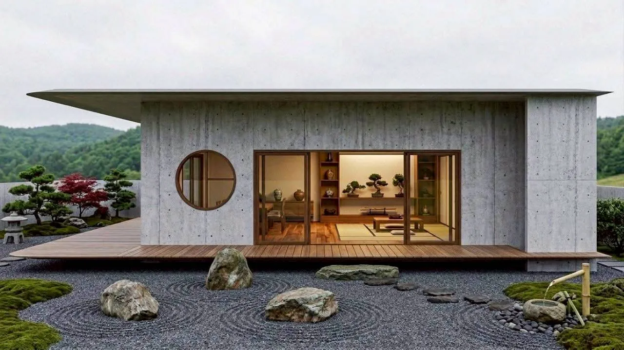 บ้านคอนกรีตสไตล์ Zen